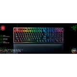 Razer Huntsman V2, gaming toetsenbord Zwart, US lay-out, RGB leds, PBT Double Shot