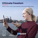 Trust Nika Compact Bluetooth Wireless Earphones in-ear oortjes Zwart, 23555, Bluetooth