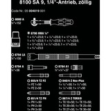 Wera 8100 SA 9 Zyklop Speed-ratelset gereedschapsset Zwart/groen, 1/4"-aandrijving, 28-delig