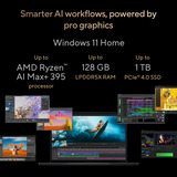 ASUS ProArt PX13 HN7306EA-LX004X 13.3"  Copilot+ 2-in-1 laptop Zwart | Ryzen AI Max+ 395 | Radeon 8060S | 64 GB | 1 TB SSD | Touch