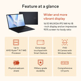 ASUS Vivobook 18 M1807GA-S8004W 18"  laptop Blauw | Ryzen 7 445 | Radeon 840M | 32 GB | 1 TB SSD