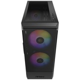 Antec NX416L midi tower behuizing Zwart | 1x USB-A | 1x USB-C | Window