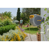 Hozelock Auto Reel Wandslangbox 40 meter + Superhoze 7.5 meter slanghaspel Grijs/geel