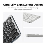 Keychron B3 Pro-K8 toetsenbord Wit, US lay-out (QWERTY), Scissor switches, 75%, ABS keycaps, 2.4 GHz | Bluetooth | USB