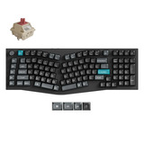 Keychron Q13 Ultra-M1 8K Wireless Custom Mechanical Keyboard Zwart, US lay-out (QWERTY), Keychron Silk POM Red, 96%, RGB, Hot swap, 8K, 2.4 GHz | Bluetooth 5.2 | USB-C