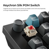 Keychron Q13 Ultra-M1 8K Wireless Custom Mechanical Keyboard Zwart, US lay-out (QWERTY), Keychron Silk POM Red, 96%, RGB, Hot swap, 8K, 2.4 GHz | Bluetooth 5.2 | USB-C