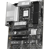 MSI PRO Z890-S WIFI6E socket 1851 moederbord Zwart/zilver, RAID, 2.5Gb-LAN, Wi-Fi 7, BT 5.4, Sound, ATX