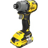 Stanley V20 18V borstelloze slagschroevendraaier Geel/zwart, Koffer, 2 accu's en oplader inbegrepen
