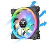 Thermaltake SWAFAN 14 RGB 140x140x25 case fan Zwart, 3 stuks, incl. controller