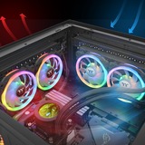 Thermaltake SWAFAN 14 RGB 140x140x25 case fan Zwart, 3 stuks, incl. controller