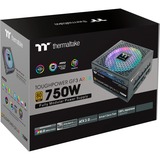 Thermaltake Toughpower GF3 ARGB 750W Gen 5 EU voeding  Zwart, 5x PCIe, Kabel-Management