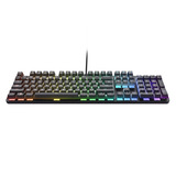 Trust GXT 871 Zora Mechanisch gaming toetsenbord Zwart, US lay-out, Huano Red, met RGB-Verlichting
