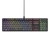 Trust GXT 871 Zora Mechanisch gaming toetsenbord Zwart, US lay-out, Huano Red, met RGB-Verlichting