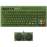 8BitDo Retro 87 Mechanical Keyboard - Xbox Edition Groen, US lay-out (QWERTY), Kailh Box Jellyfish X, 80% (TKL)	, ABS keycaps, Bluetooth 5.0, Wireless 2.4G, USB