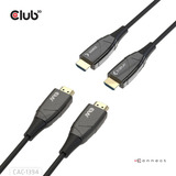 Club 3D Actieve optische HDMI kabel Zwart, 100 meter