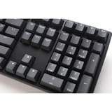 Ducky Origin Phantom Black, toetsenbord Zwart, US lay-out, Cherry MX Silent Red, hot swap, PBT Double-Shot Keycaps