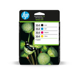 HP 364 Inktcartridge 4-Pack N9J73AE, 4-delig (Zwart, Geel, Cyaan, Magenta)