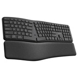 Trust Keyra Ergonomisch draadloos toetsenbord Zwart, US lay-out, Bluetooth/2.4 GHz USB