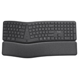 Trust Keyra Ergonomisch draadloos toetsenbord Zwart, US lay-out, Bluetooth/2.4 GHz USB