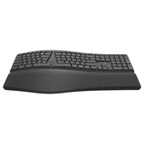 Trust Keyra Ergonomisch draadloos toetsenbord Zwart, US lay-out, Bluetooth/2.4 GHz USB