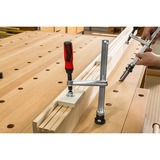 BESSEY Spanelement met een vast spandiepte TW16-20-10-2K lijmklem Zilver/rood