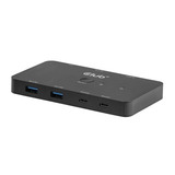 Club 3D CSV-2512 KVM Switch Dual USB-C naar HDMI kvm-switch Zwart, 4K 60Hz
