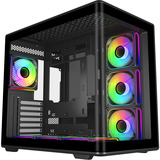 Cooler Master Elite 600 midi tower behuizing Zwart | 2x USB-A | 1x USB-C | Tempered Glass