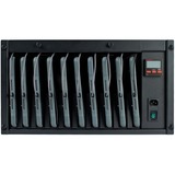 DSI 6U 19" laptopkast met scalergy-tab laptoplade voor 10 laptops tot 11" oplaadstation 6U