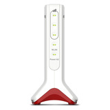 FRITZ! Box 6825 4G Edition International wlan lte router Wit/rood, Mesh Wi-Fi, 4G/3G