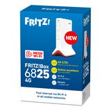 FRITZ! Box 6825 4G Edition International wlan lte router Wit/rood, Mesh Wi-Fi, 4G/3G