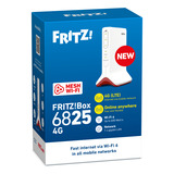 FRITZ! Box 6825 4G Edition International wlan lte router Wit/rood, Mesh Wi-Fi, 4G/3G