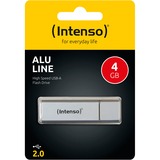 Intenso Alu Line USB-stick 4GB  Zilver