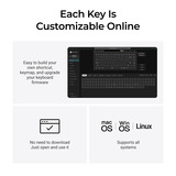 Keychron K1 Ultra 8K Wireless Custom Mechanical Keyboard Zwart, US lay-out (QWERTY), Keychron Milk POM Banana, 80% (TKL), RGB leds, LSA Double-shot PBT, USB-C | 2.4 GHz | Bluetooth 5.2
