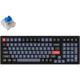 Keychron K4 Pro-H2 RGB mechanisch toetsenbord Zwart, US lay-out (QWERTY), Keychron K Pro Blue, 96%, RGB leds, hot swap, Double-shot PBT, Bluetooth 5.1