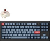 Keychron V3 Max-D3 RGB mechanisch toetsenbord Zwart, US lay-out (QWERTY), Gateron Jupiter Brown, 80% (TKL)	, RGB leds, Double-shot PBT, hot swap, 2.4 | Bluetooth | USB-C, Knob