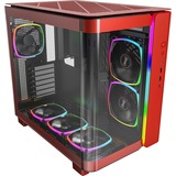 Montech KING 95 PRO midi tower behuizing Rood | 2x USB-A | 1x USB-C | RGB | Tempered Glass