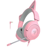 Razer Kraken Kitty V3 X Quartz over-ear gaming headset Roze/grijs