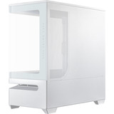 ASUS Prime AP202 midi tower behuizing Wit | 2x USB-A | 1x USB-C | RGB | Tempered Glass