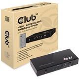 Club 3D HDMI 2.0 UHD Switchbox 4 ports adapter Zwart, CSV-1370