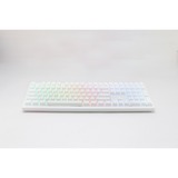 Ducky Zero 6108 Pure White RGB mechanisch gaming toetsenbord Wit, US lay-out (QWERTY), Cherry MX2A Blue, 100%, RGB leds, Double-shot PBT, hot swap, 2.4GHz | Bluetooth | USB-C