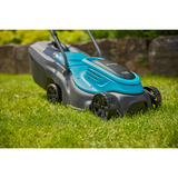 GARDENA Grasmaaier EasyMax 32/18V Turquoise/grijs, Accu en lader niet inbegrepen