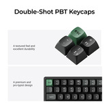 Keychron K2 Ultra 8K Wireless Custom Mechanical Keyboard Zwart, US lay-out (QWERTY), Keychron Apex Brown, 75%, RGB leds, OSA Double-shot PBT, USB-C | 2.4 GHz | Bluetooth 5.2