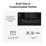 Keychron K2 Ultra 8K Wireless Custom Mechanical Keyboard Zwart, US lay-out (QWERTY), Keychron Apex Brown, 75%, RGB leds, OSA Double-shot PBT, USB-C | 2.4 GHz | Bluetooth 5.2