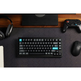 Keychron Q1 Ultra-M1 8K Wireless Custom Mechanical Keyboard Zwart, US lay-out (QWERTY), Keychron Silk POM Red, 75%, RGB, Hot swap, 8K, 2.4 GHz | Bluetooth 5.2 | USB-C