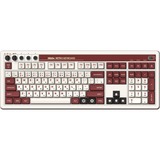 8BitDo Retro Mechanical Keyboard Fami Edition Beige, US lay-out (QWERTY), Kailh Box White, 100%, Bluetooth Low Energy, Wireless 2.4G, USB