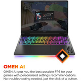 HP OMEN MAX 16-ah0370nd 16"  gaming laptop Zwart | Core Ultra 7 255HX | RTX 5070 Ti | 32 GB | 2 TB SSD