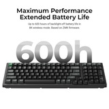 Keychron K10 Ultra 8K Wireless Custom Mechanical Keyboard Zwart, US lay-out (QWERTY), Keychron Apex Banana, 100%, RGB leds, OSA Double-shot PBT, USB-C | 2.4 GHz | Bluetooth 5.2