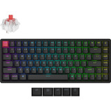 Keychron K2 QMK-J1 RGB mechanisch toetsenbord Zwart, US lay-out (QWERTY), Keychron Super Red, 75%, RGB leds, Cherry double-shot PBT, hot swap, Bluetooth 5.2 | USB-C