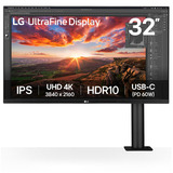 LG Ergo IPS Monitor met USB Type-C 31.5" 4K UHD  Zwart, 2x HDMI, 1x DisplayPort