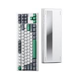 MCHOSE GX87 Lite: White Nano Spraying Matcha Latte V2 Aluminum Custom Mechanical toetsenbord Wit, Huano Matcha Latte V2, RGB, Hot swap, Double-Shot PBT, draadloos | Bluetooth | USB-C